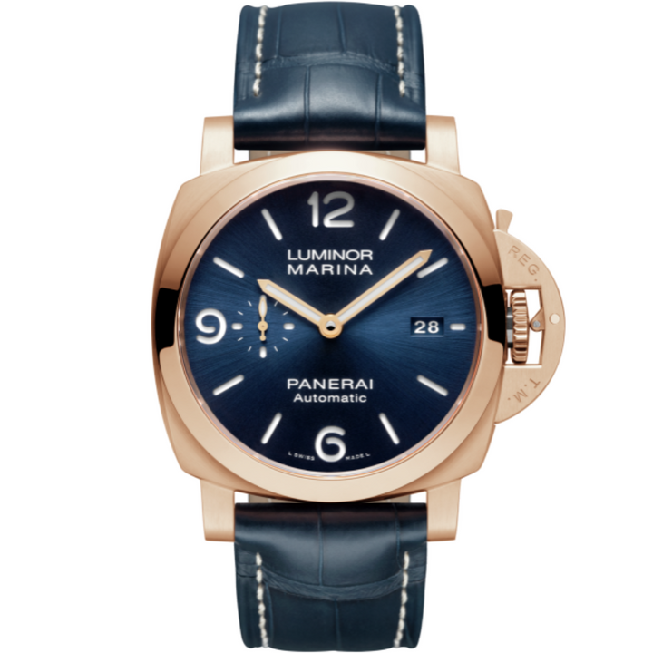 Luminor Marina Goldtech Blue Leather | -------------- Dial