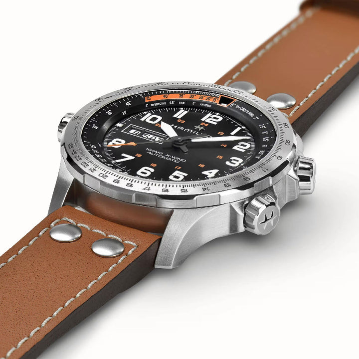 Khaki Aviation Black / Leather Black Dial