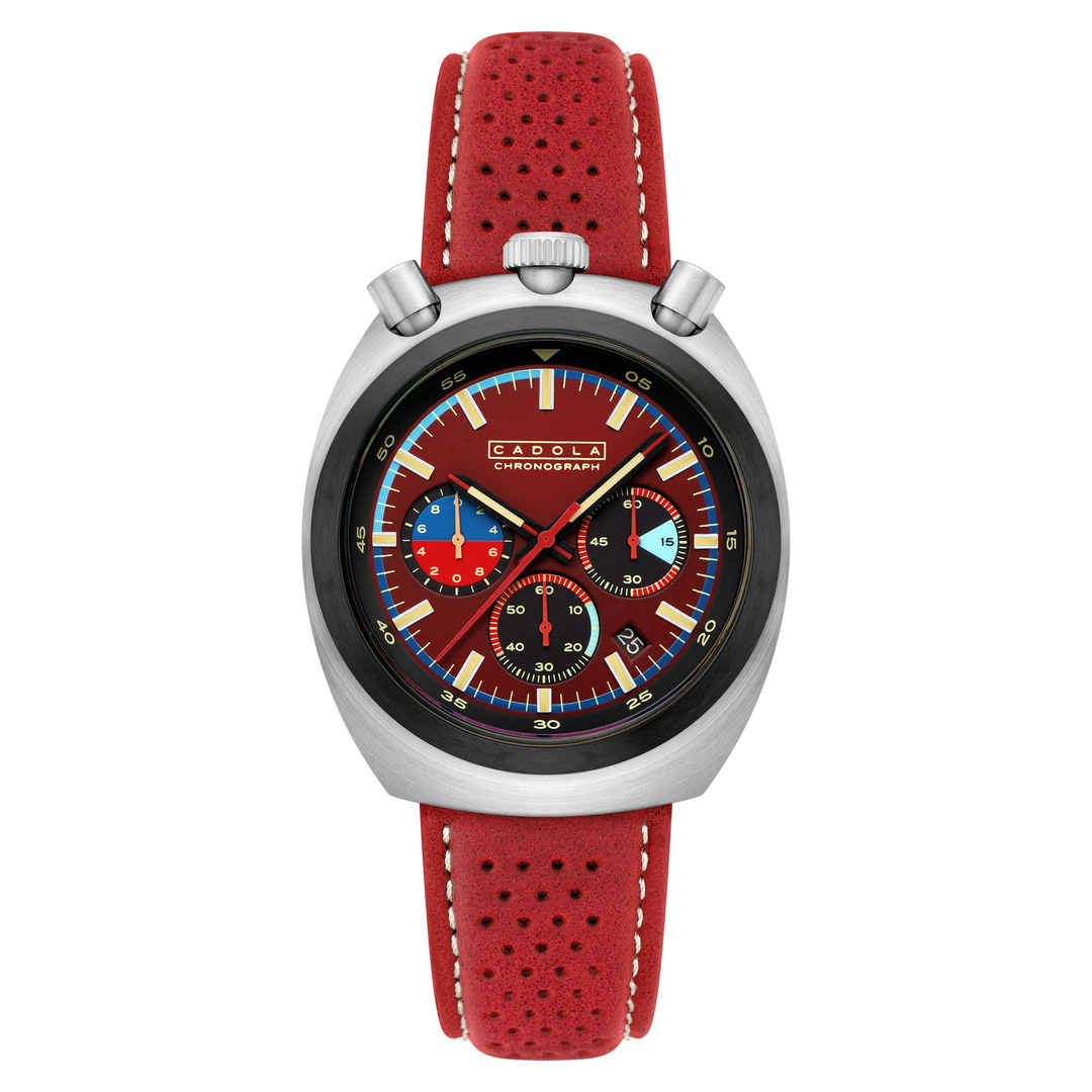 Testa Di Toro Chronograph Red / Leather | Red Dial