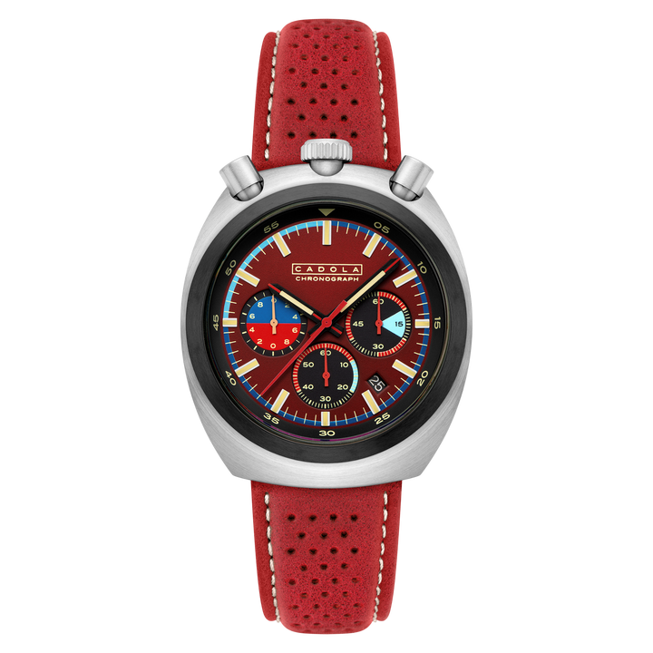 Testa Di Toro Chronograph Red / Leather | Red Dial