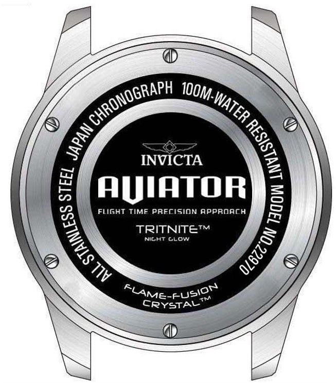Aviator Chronograph Blue Dial / Silver Stainless Steel Bracelet Blue Dial