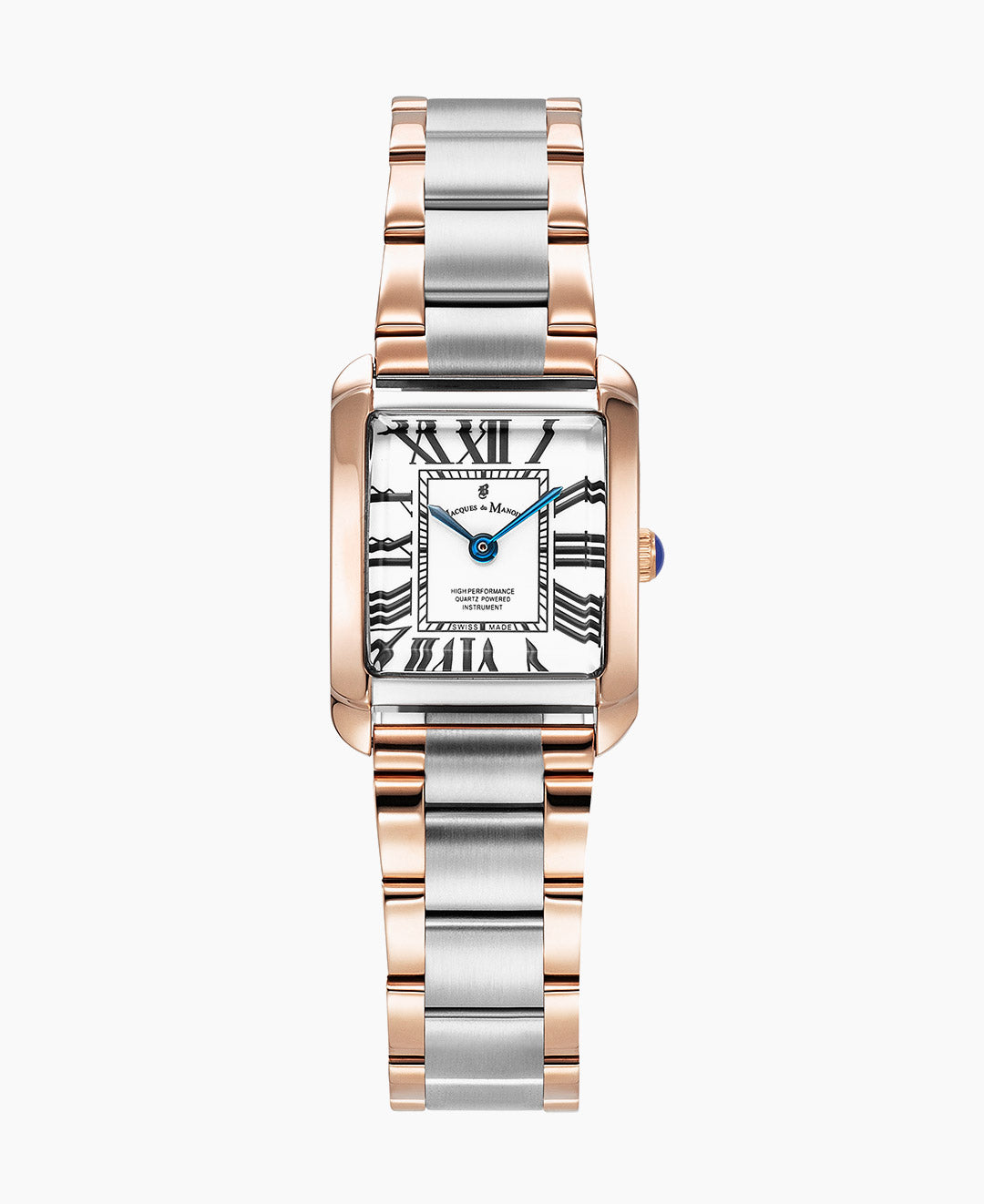 Emily Bicolor Rose & Silver White Dial