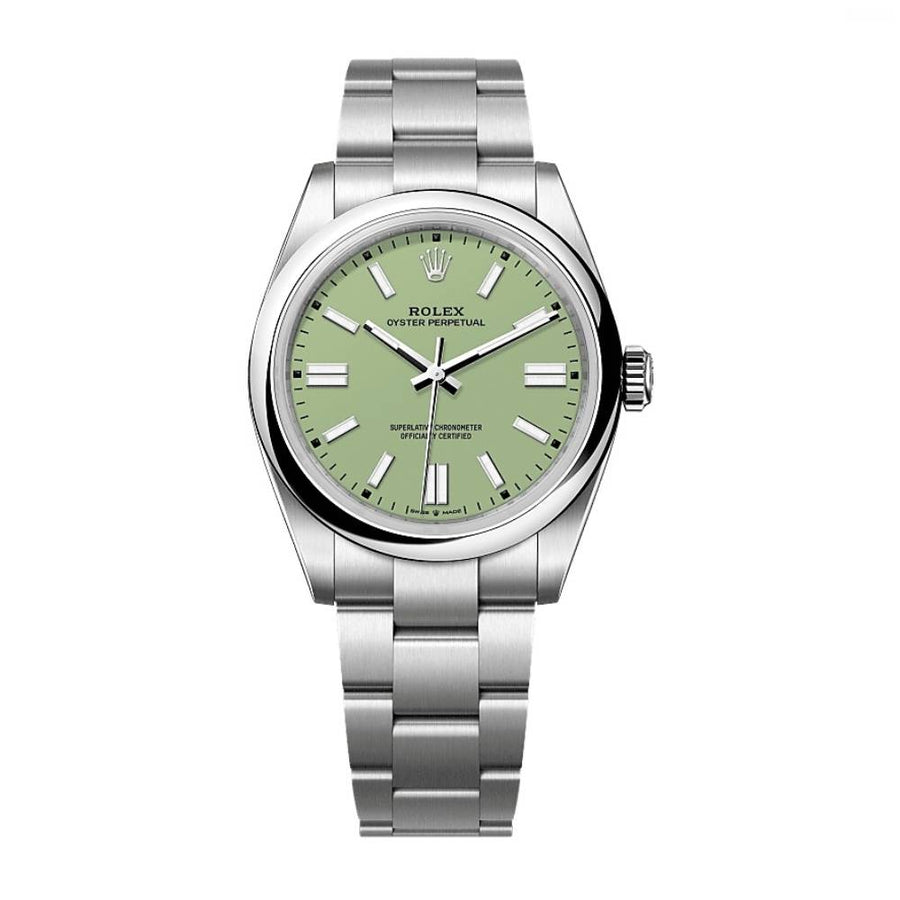 Pre-Owned Rolex Oyster Perpetual Pistachio Dial 41mm