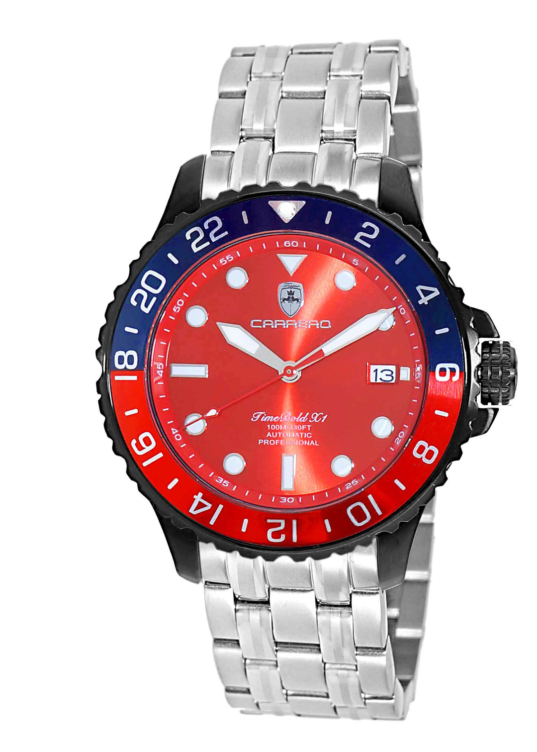 TIME BOLD- X4 BLUE/RED -SS Blue Dial