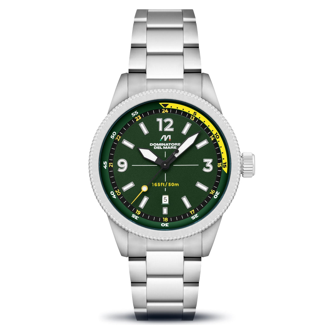 Aviatore Japan Quartz Green / Stainless Steel | Green Dial