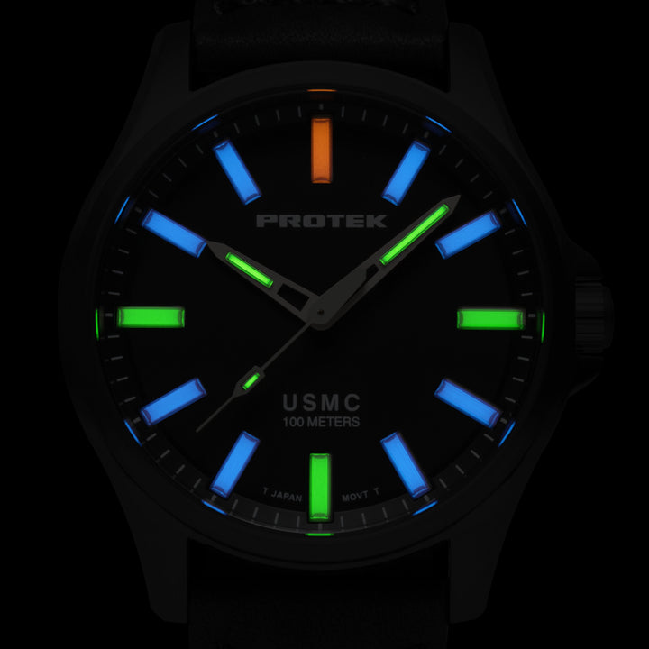 TITANIUM FIELD 3100 USMC SERIES IP Gun/Black/IP Gun | Black Dial