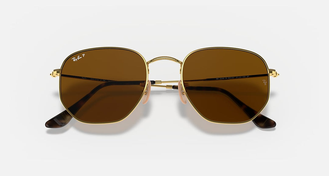 HEXAGONAL FLAT LENSES MEN'S Gold / Polar Brown |  Dial