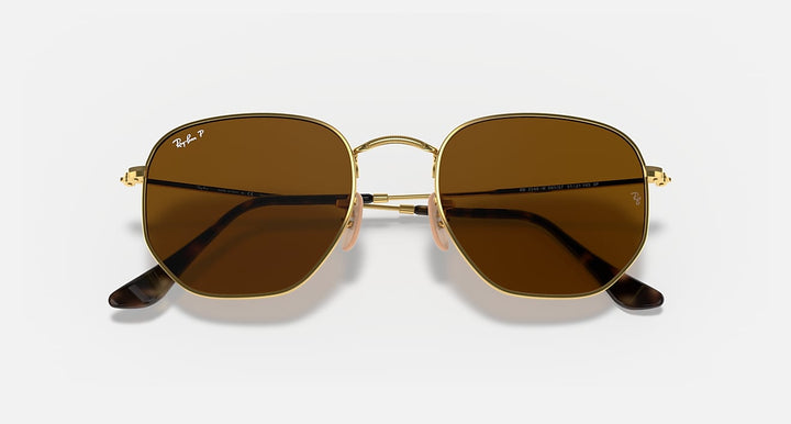 HEXAGONAL FLAT LENSES MEN'S Gold / Polar Brown |  Dial