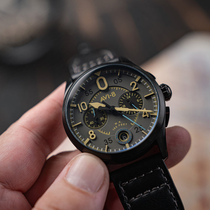 Lock Chronograph Grey / Leather | Grey Dial