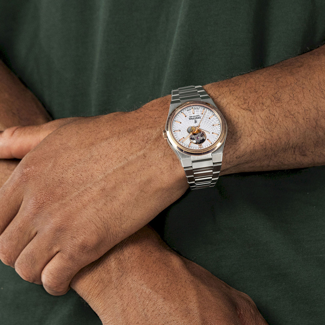 Riv Open Heart Silver / Stainless Steel | Silver Dial
