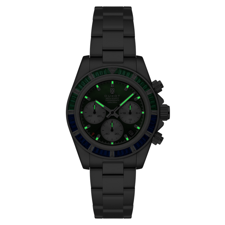 Accelero Rainbow Chronograph Green/Stainless Steel | Green Dial