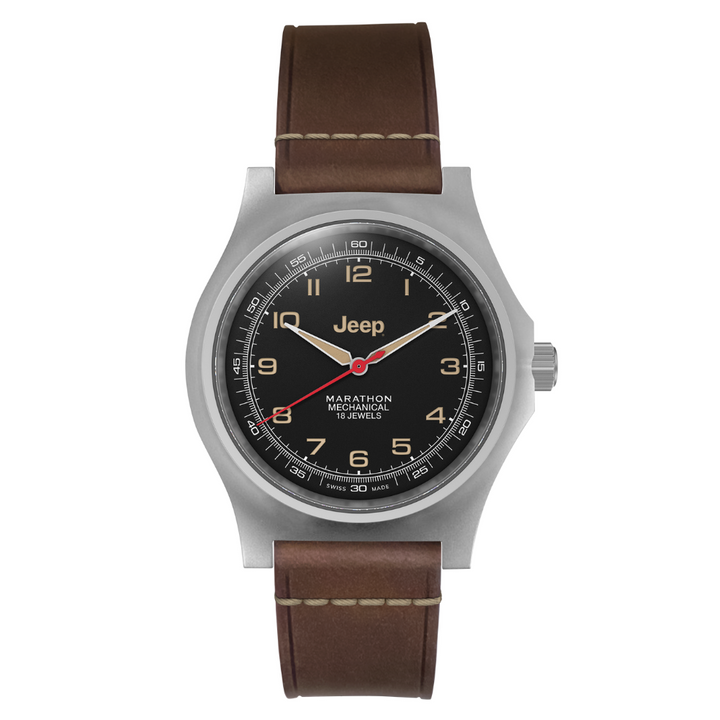 41mm JEEP WILLYS VINTAGE OFFICER'S MECHANICHAL COLOUR: SS/HERITAGE 3PC CRAZY HOR