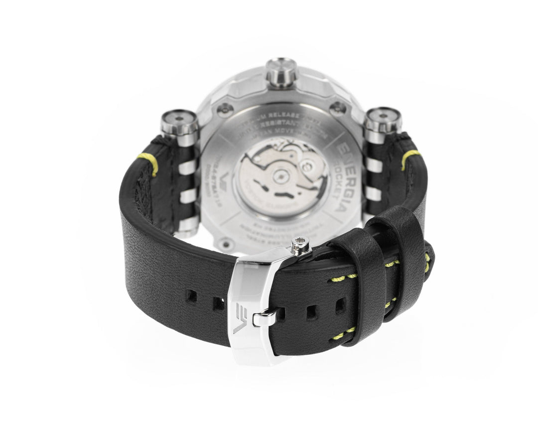 Energia GMT Black Dial / Black Leather Black Dial