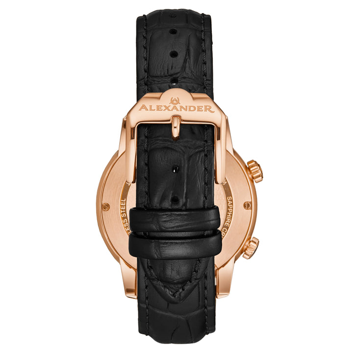 A171A-02 Black/Leather | White Dial