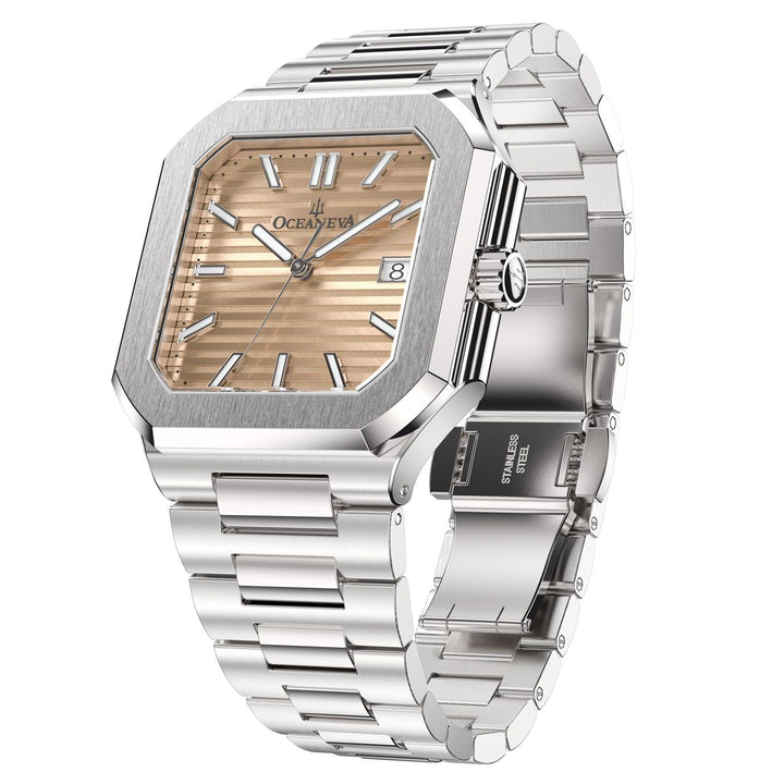 Tenuis Automatic Silver Bezel|Salmon Dial Watch