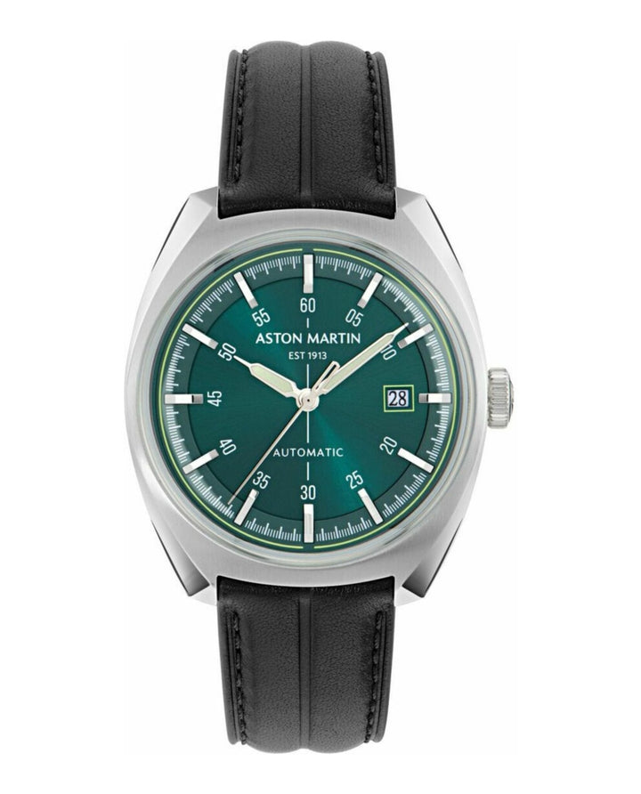 TS2 Automatic Stainless Steel/Green Dial Automatic/Black Leather Strap Green Dia