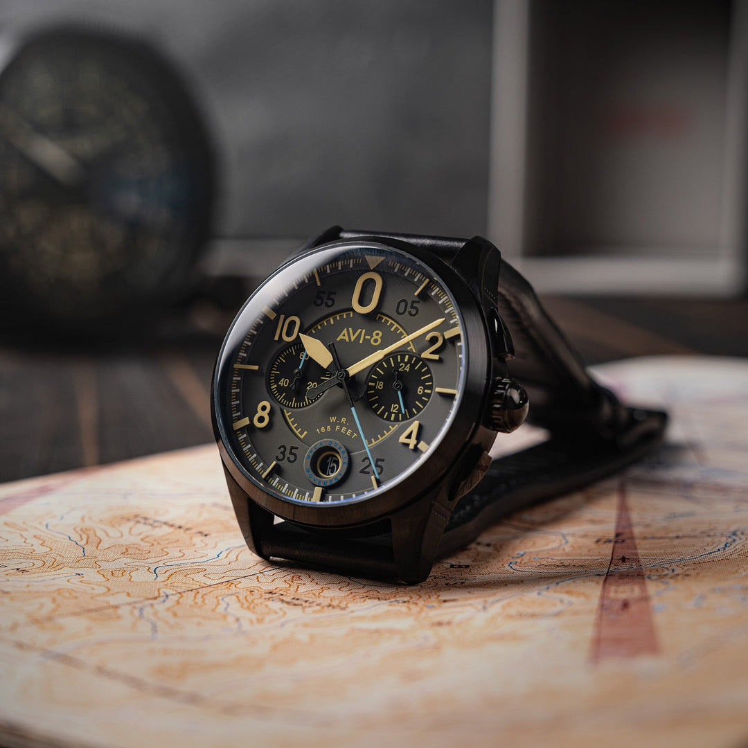 Lock Chronograph Grey / Leather | Grey Dial