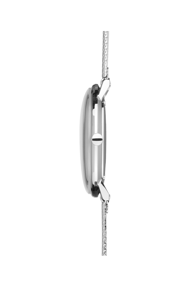 Max Bill Damen Silver Dial / Stainless Steel Milanese Bracelet Silver Dial