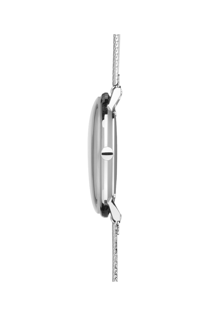 Max Bill Damen Silver Dial / Stainless Steel Milanese Bracelet Silver Dial