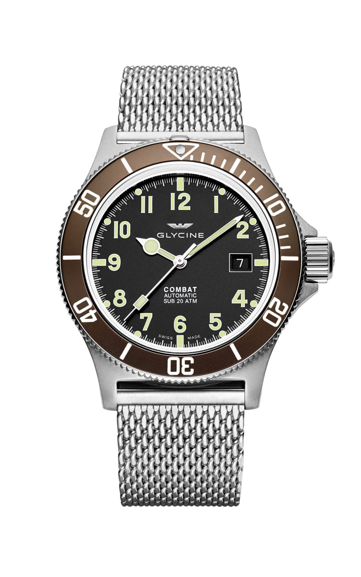 Combat 42 mm / Black / Silver Black Dial