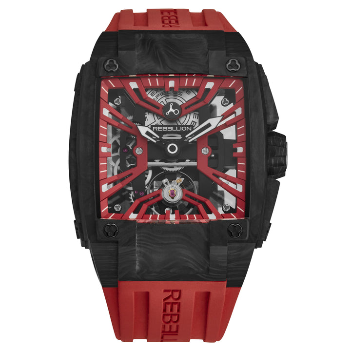 Re-Volt RBREV2H.CA.RD / Red Skeletonized | Red Skeletonized Dial