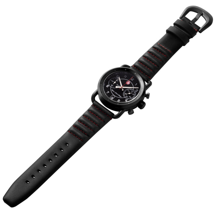 Roland Sands Chrono Black/Black/Black with Red | Black Dial
