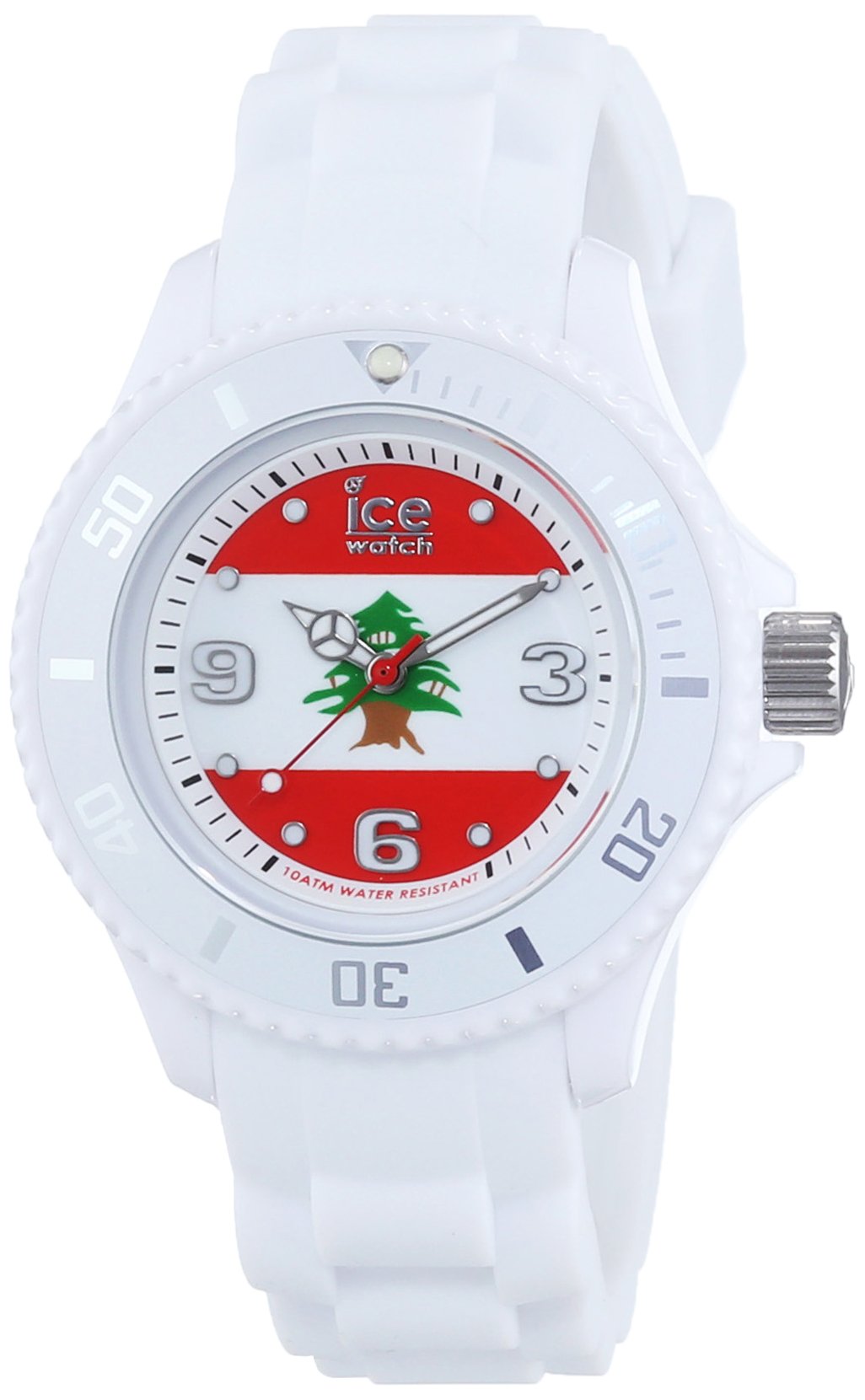Ice-World 40mm / White and Red / White | Multi-Color Dial