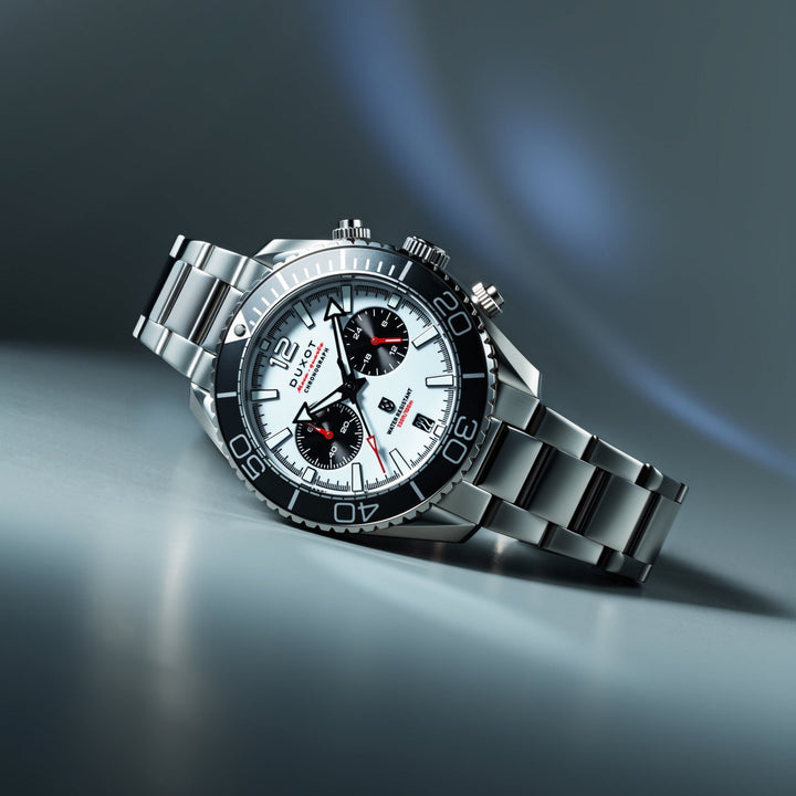 Tiburon Chronograph White / Stainless Steel | White Dial