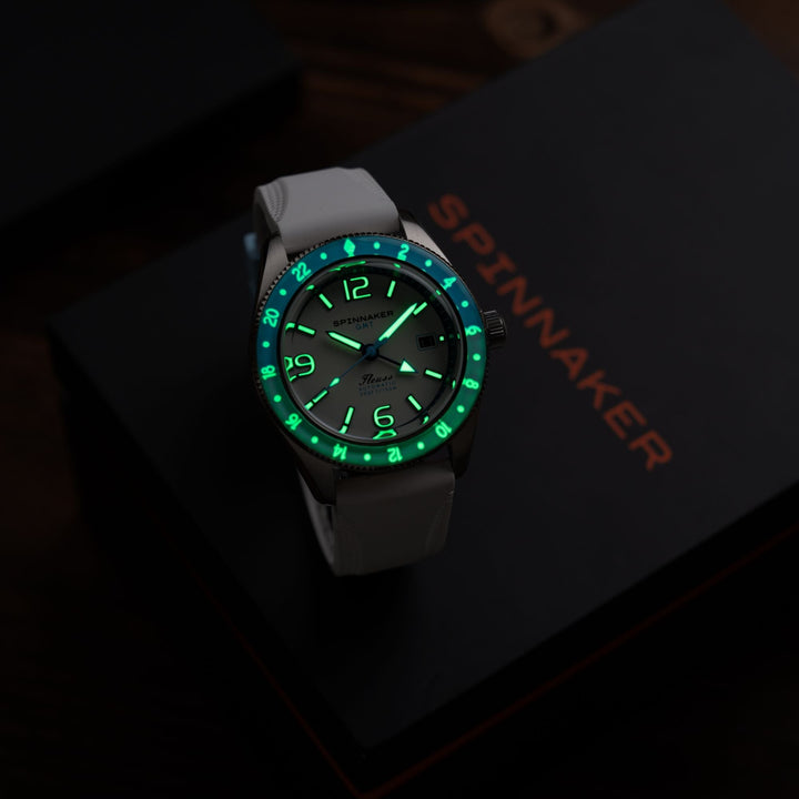 Spinnaker Fleuss GMT Automatic White / Stainless Steel | White Dial