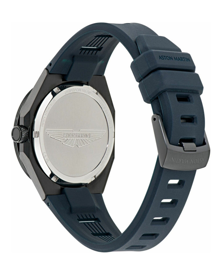 TKS Gunmetal IP/Blue Silicone Strap Blue Dial