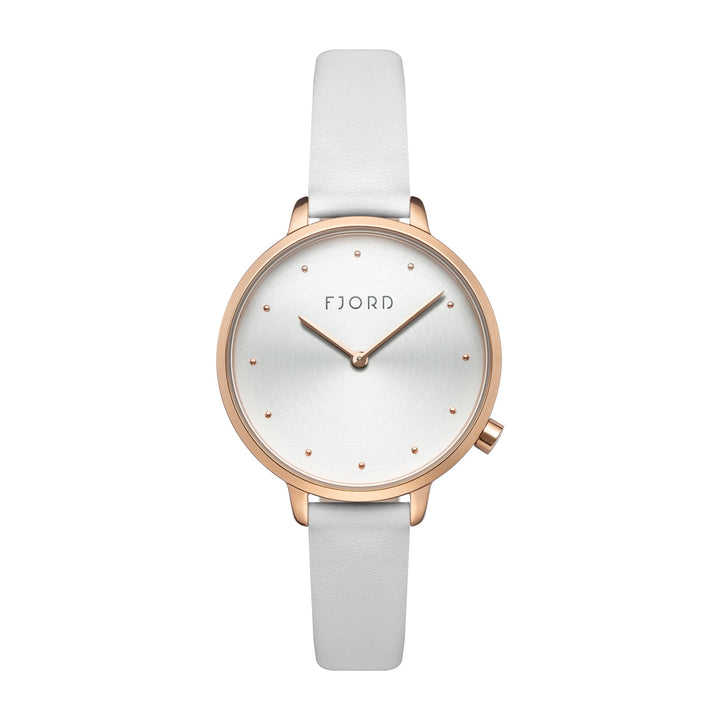 Ripple White / Leather | White Dial