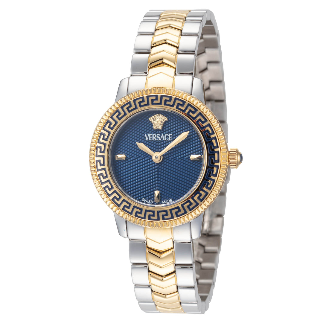 V-Icon 30mm / Blue / Silver and Gold | Blue Dial