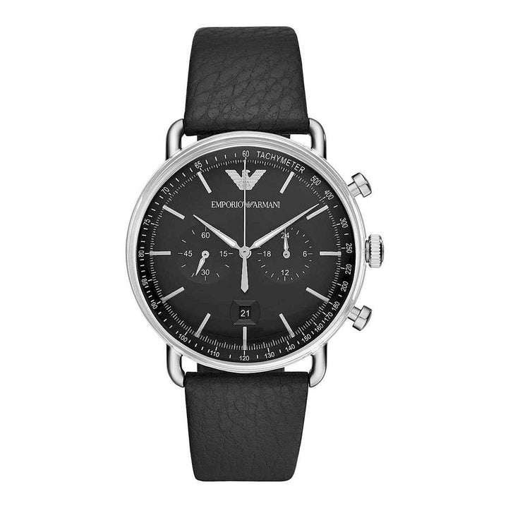 Classic Black Dial / Black Leather Strap Black Dial