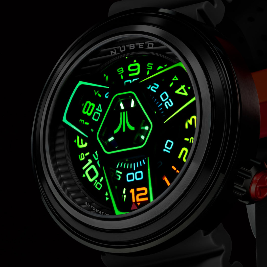 Ventana Automatic Atari Retro Gamer Limited Edition Black / Rubber Strap | Black