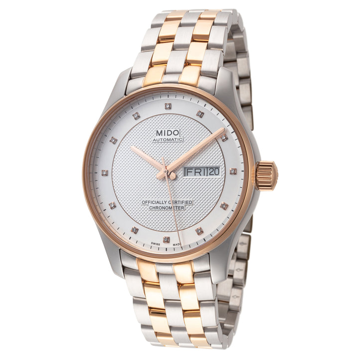 Belluna 40mm / Silver / Silver and Rose Gold | Silver Dial