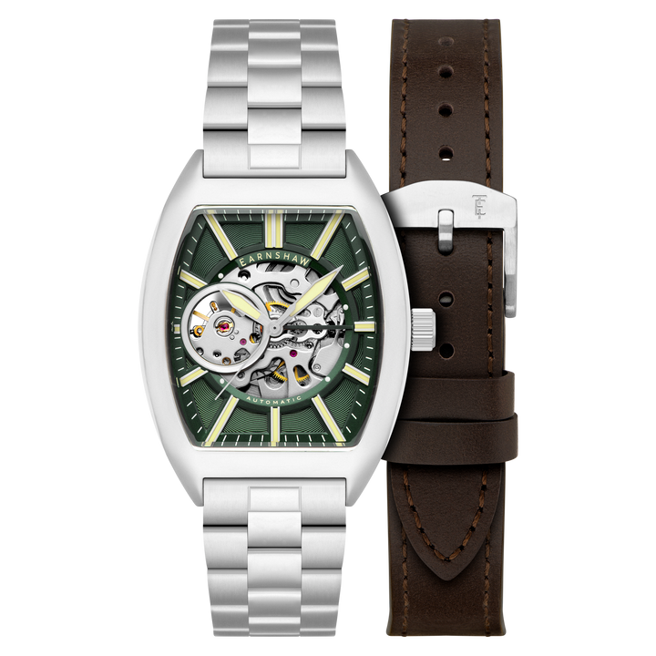 Heritage Beauchamp Skeleton Automatic Green / Stainless Steel | Green Dial