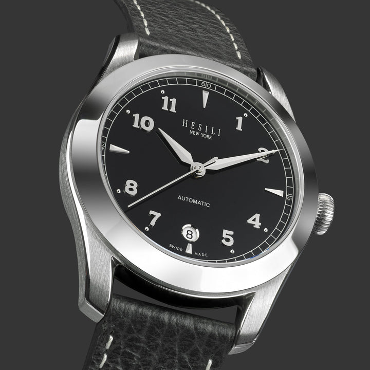 The Original Series Classic Black / Black Leather | Black Dial