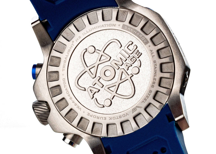 Atomic Age Sakharov Blue dial / Blue Leather Blue Dial