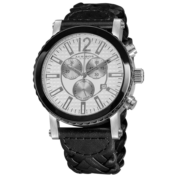 Multifunction Chronograph Silver Tone/Stainless Steel/Fabric | Silver Dial
