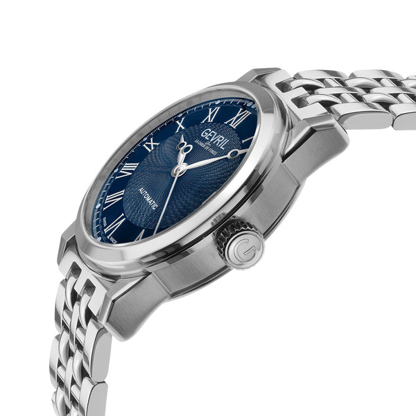 Madison Gevril Madison Sellita SW200 Blue Steel dress Watch | Blue Dial
