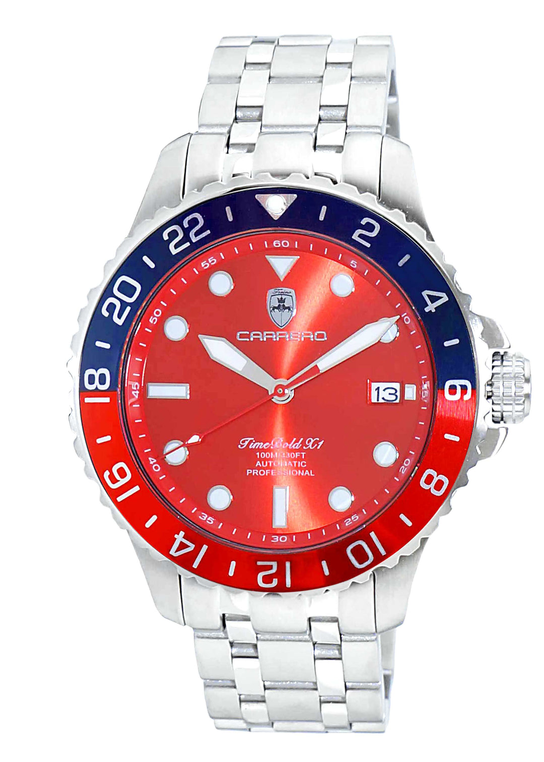 TIME BOLD- X10 RED/BLUE Red Dial
