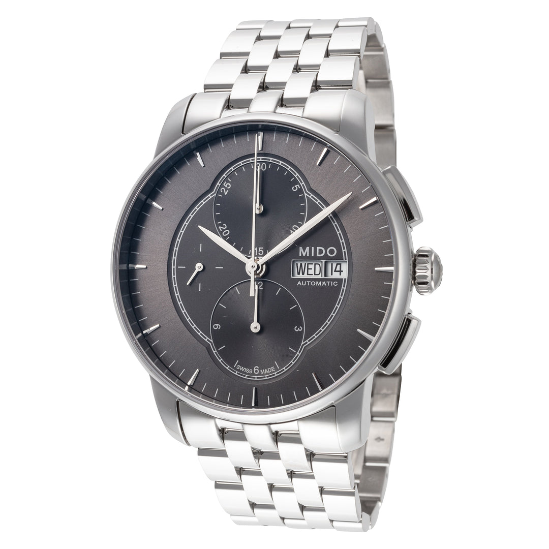 Baroncelli 42mm / Black / Silver Black Dial
