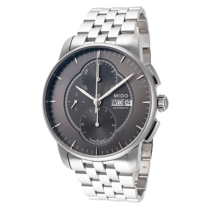 Baroncelli 42mm / Black / Silver Black Dial