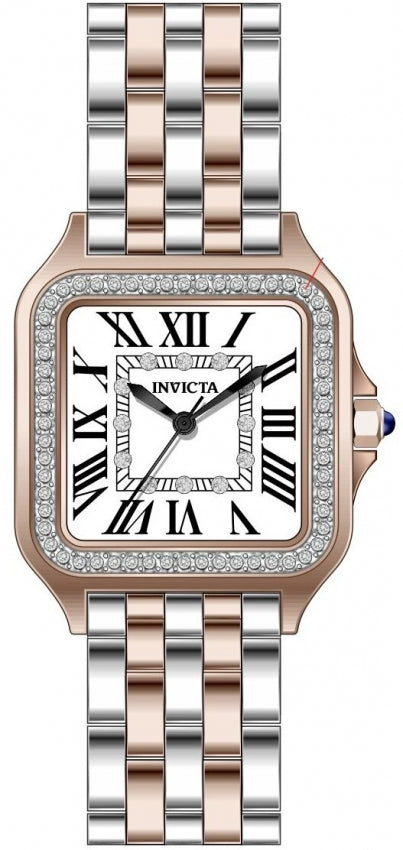 Angel Lady Silver-Tone Dial / Two-Tone Stainless Steel Bracelet Silver-tone Dial