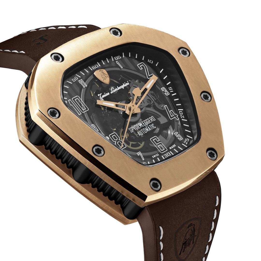 Spyderleggero Skeleton ROSE GOLD (Extended Ship Time from Switzerland) Black Dia