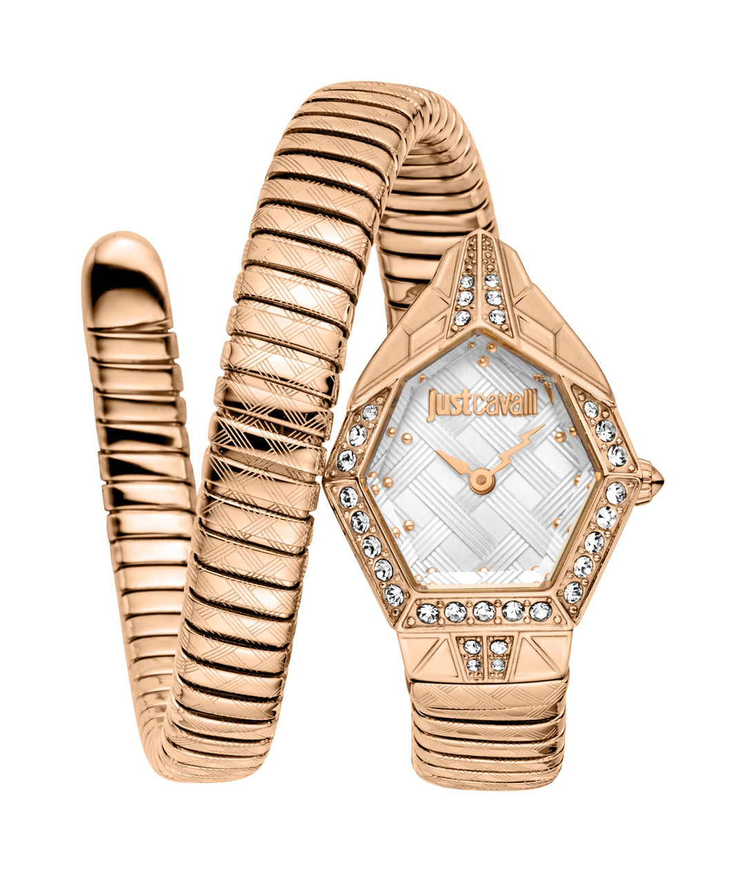Just Cavalli 23mm / Rose Gold / Silver Silver Dial