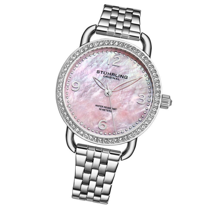 Symphony-3955.2 Silver Stainless Steel | Salmon Dial