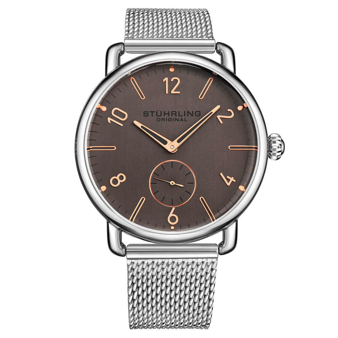 Symphony Silver/Stainless Steel/Coppertone Dial/Silver Case