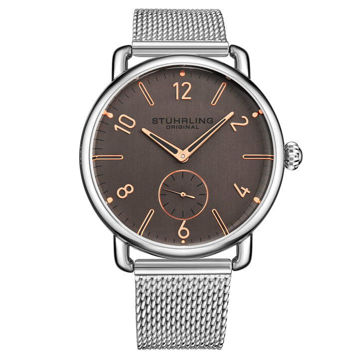 Symphony Silver/Stainless Steel/Coppertone Dial/Silver Case