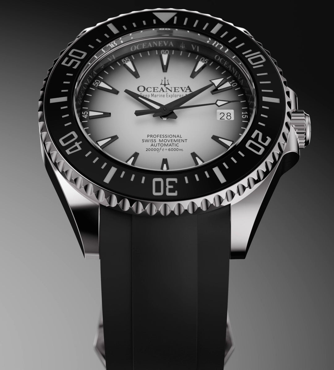 Oceaneva Deep Marine Explorer VI 6000M - White Titanium Automatic 6000m/WhiteBur